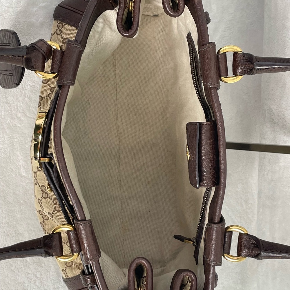Gucci Brown Canvas GG Running Tote - Picture 7 of 15